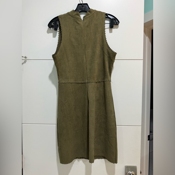 Dark green suede dress! - Picture 2 of 3